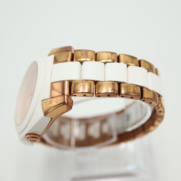 Kate Spade Womens Rose Gold Tone White Watch 37mm Dial Bracelet w New Battery main image 4